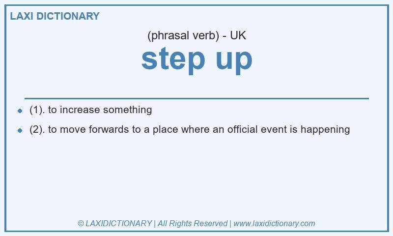 Definition step up in British English