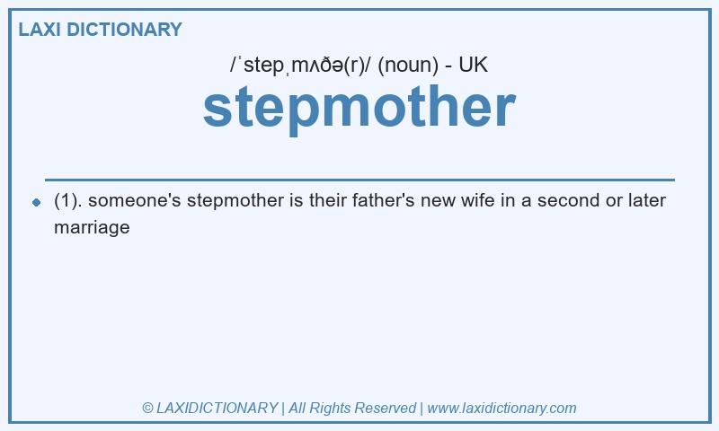 Definition stepmother in British English