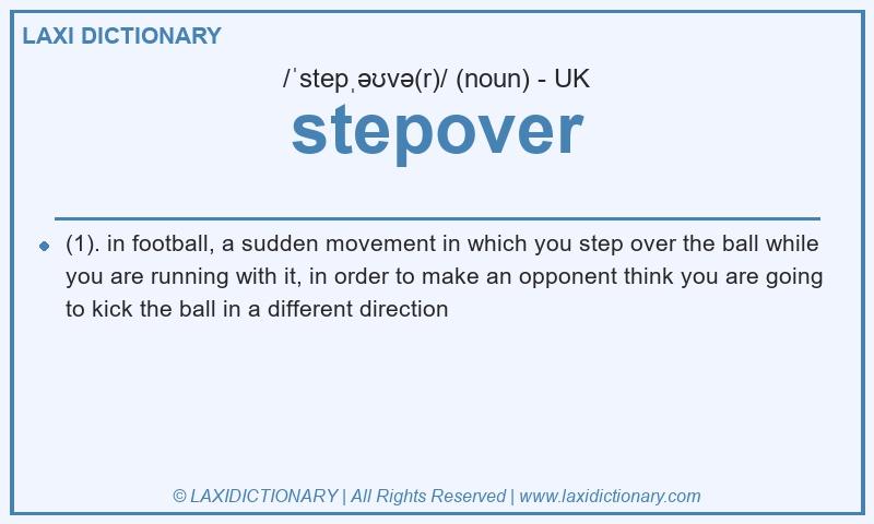 Definition stepover in British English