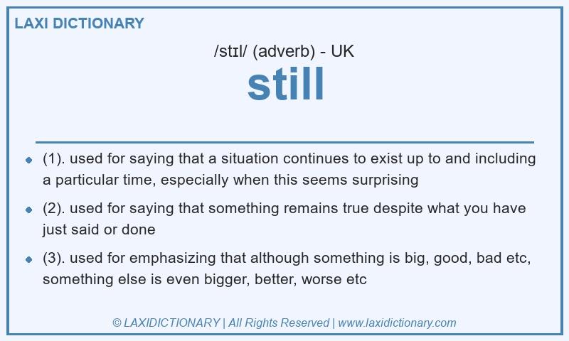 Definition still in British English