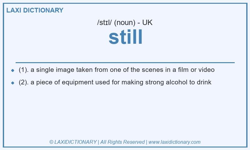 Definition still in British English