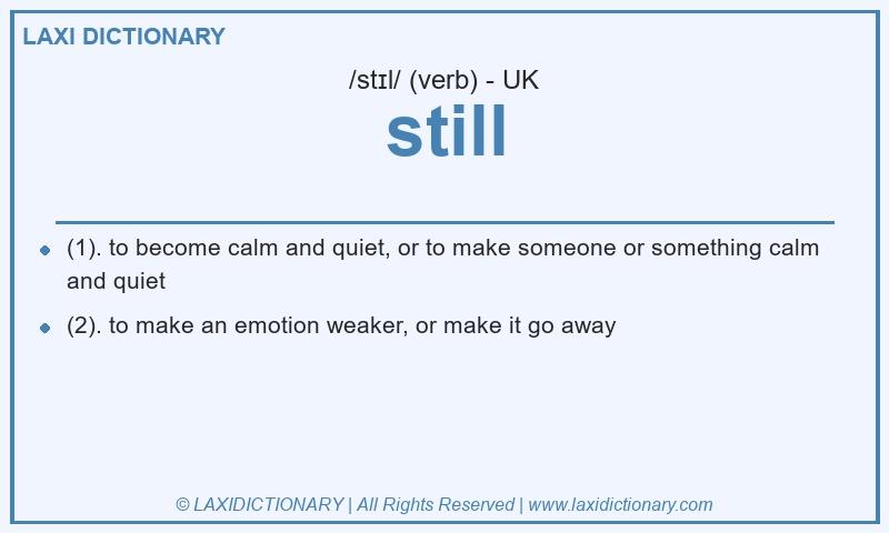 Definition still in British English