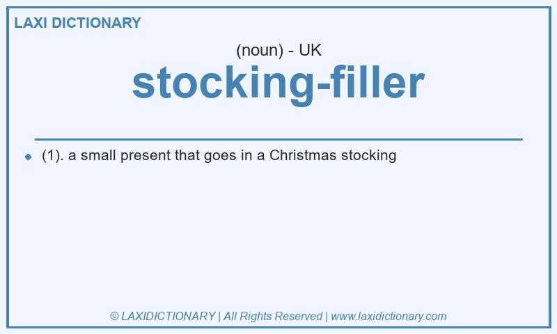 Definition stocking-filler in British English