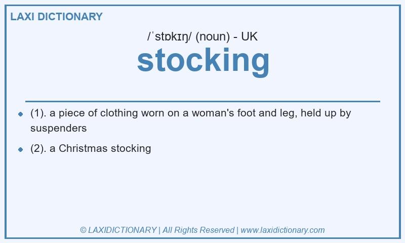 Definition stocking in British English