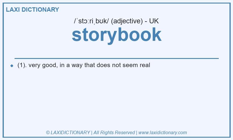 Definition storybook in British English