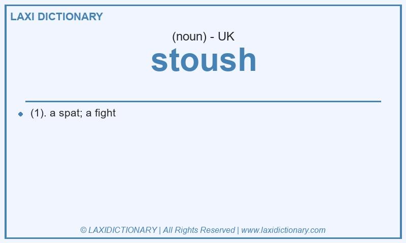Definition stoush in British English