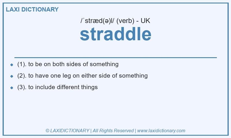 Definition straddle in British English