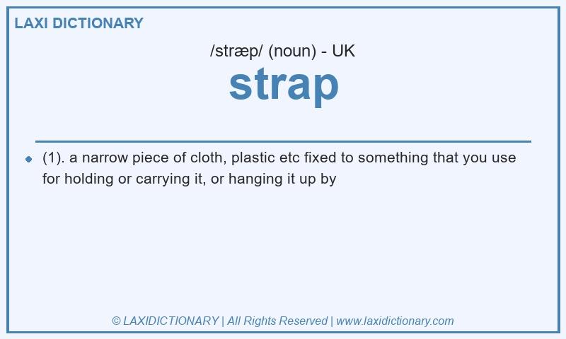 Definition strap in British English