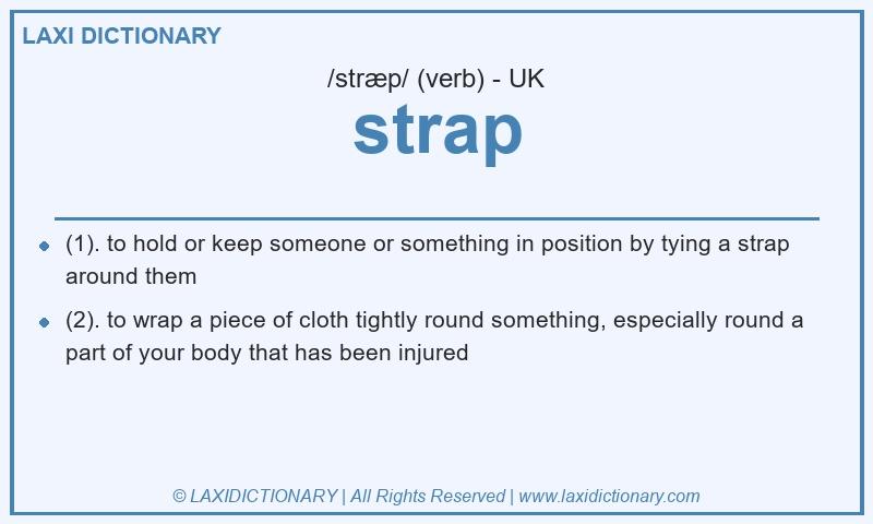 Definition strap in British English