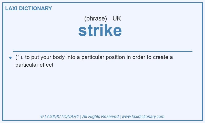 Definition strike in British English