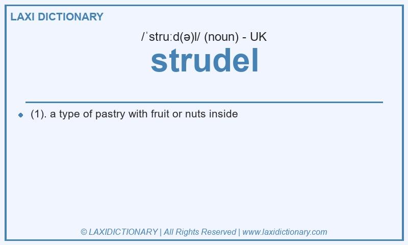 Definition strudel in British English