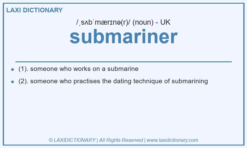 Definition submariner in British English