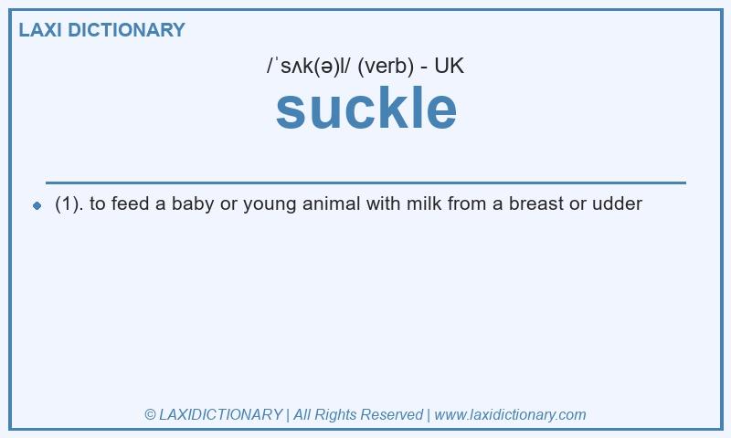 Definition suckle in British English