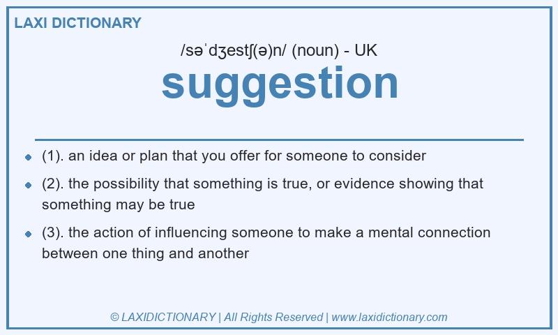 Definition suggestion in British English