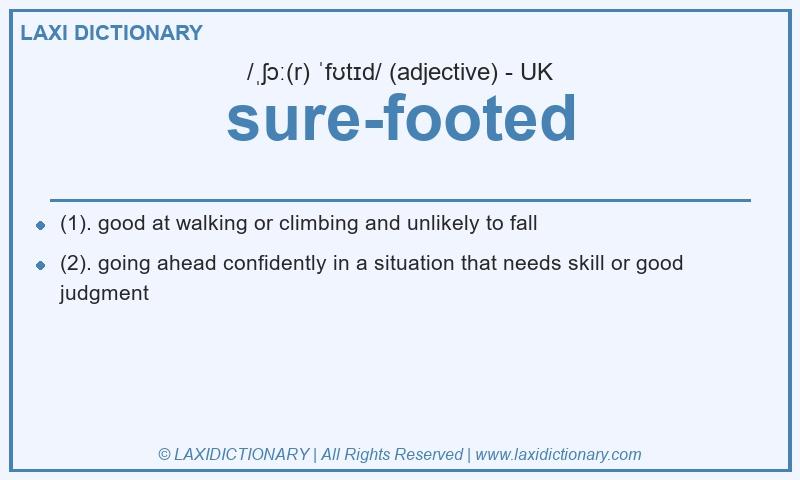 Definition sure-footed in British English