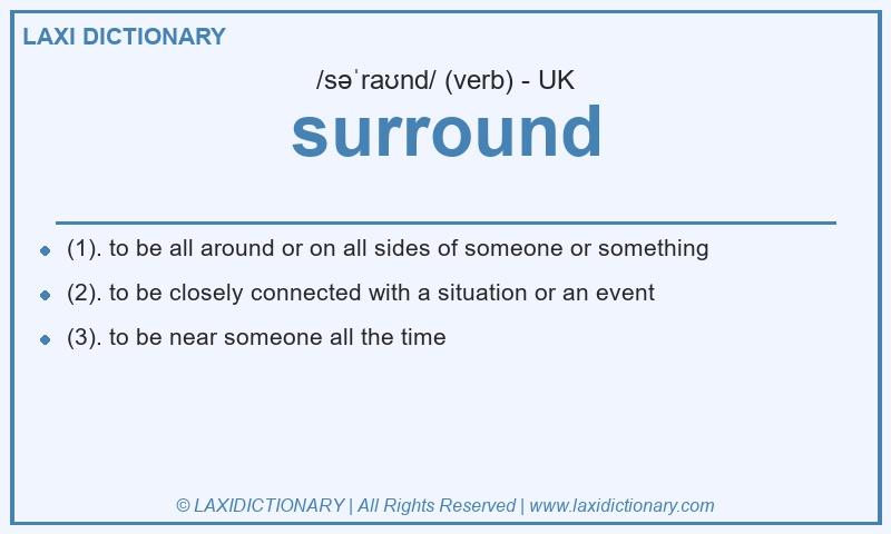 Definition surround in British English