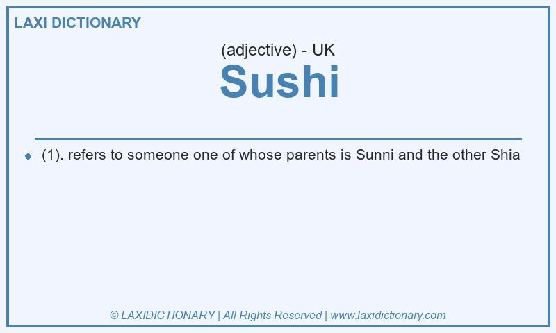 Definition Sushi in British English