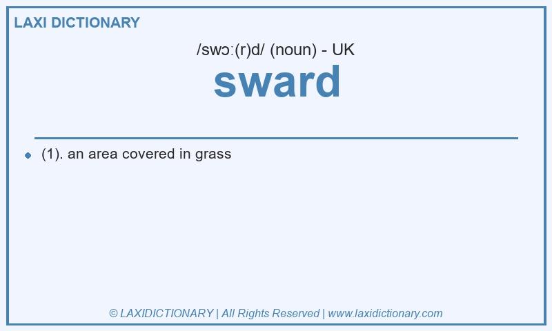 Definition sward in British English
