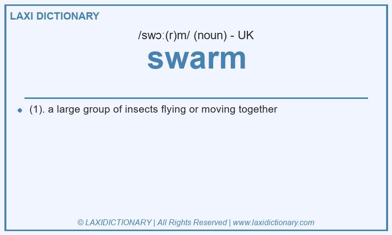 Definition swarm in British English
