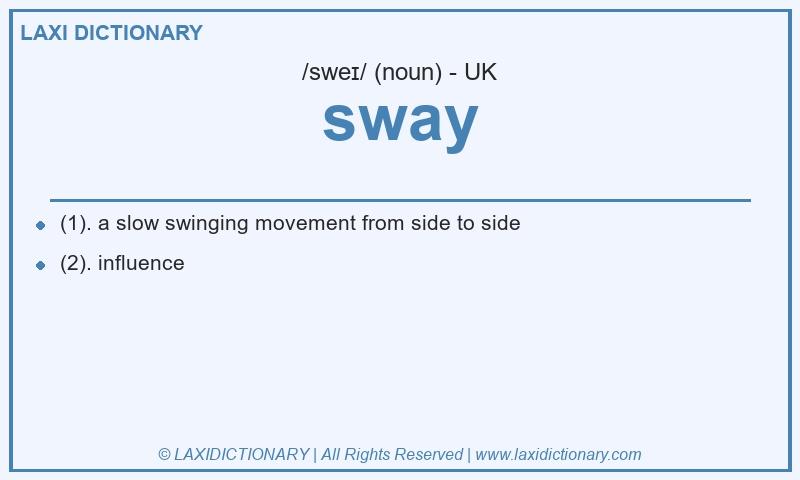 Definition sway in British English