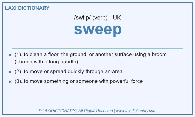 Definition sweep in British English