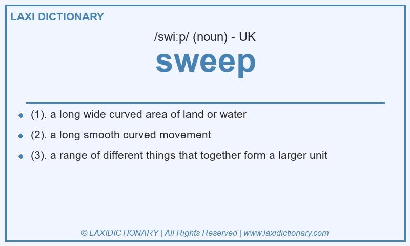 Definition sweep in British English