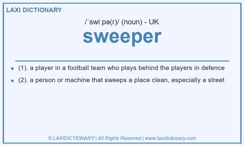 Definition sweeper in British English