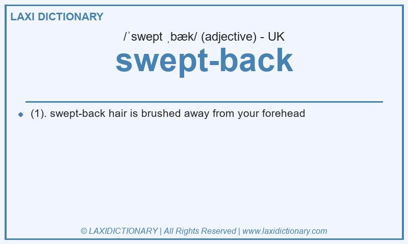 Definition swept-back in British English