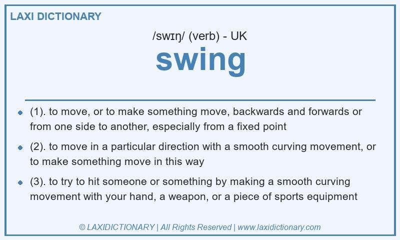 Definition swing in British English