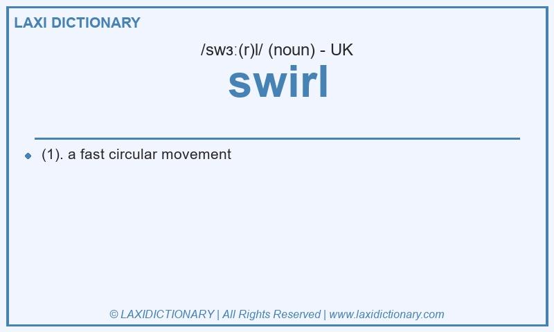 Definition swirl in British English