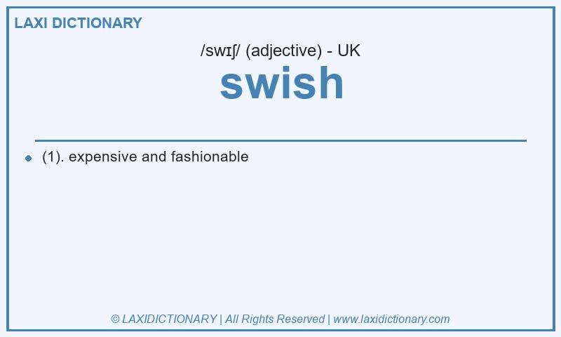Definition swish in British English