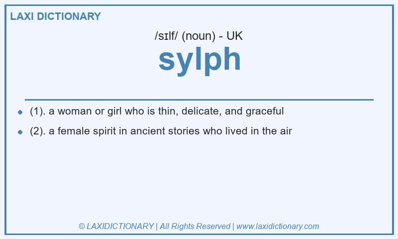 Definition sylph in British English