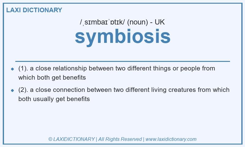 Definition symbiosis in British English