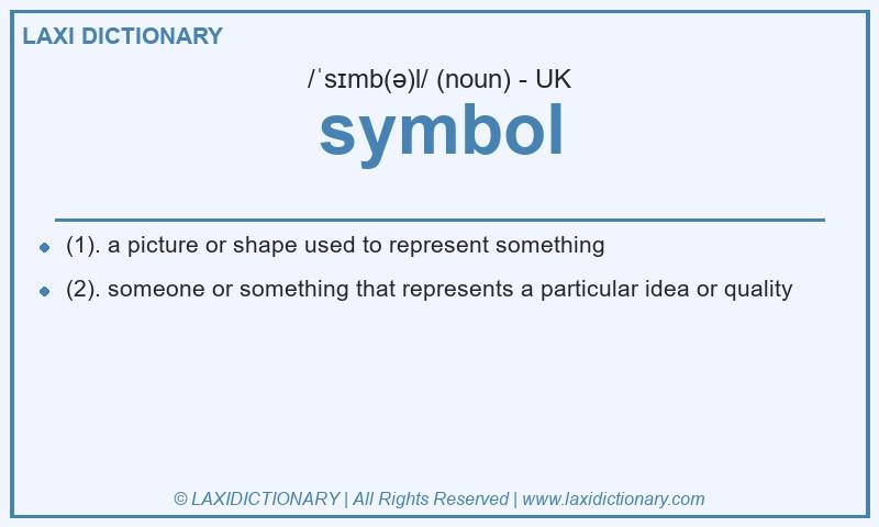 Definition symbol in British English