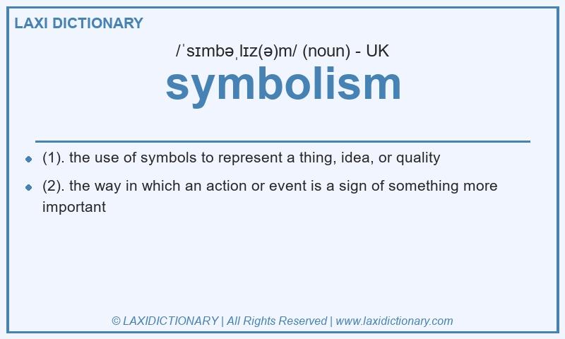 Definition symbolism in British English