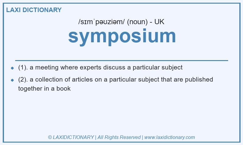 Definition symposium in British English