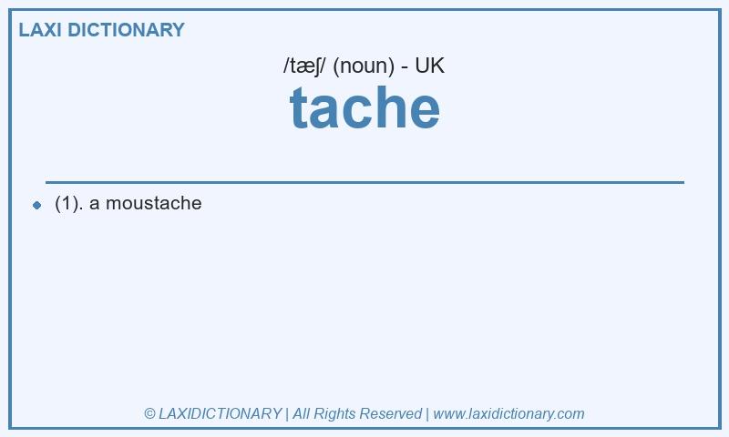 Definition tache in British English