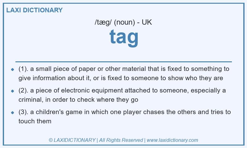 Definition tag in British English