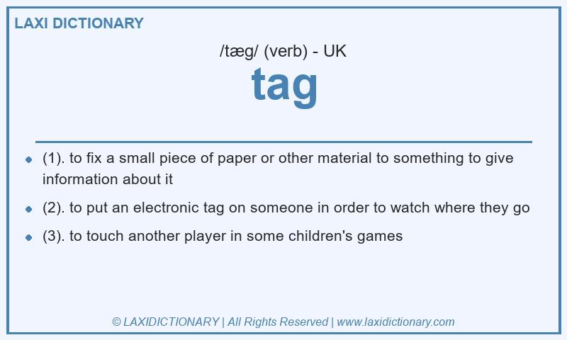 Definition tag in British English