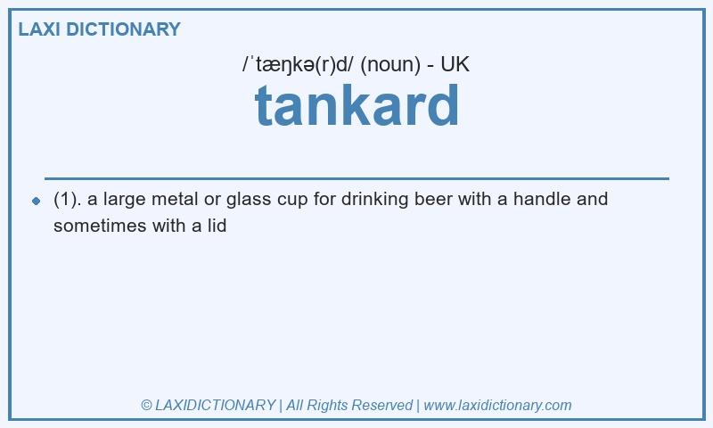 Definition tankard in British English