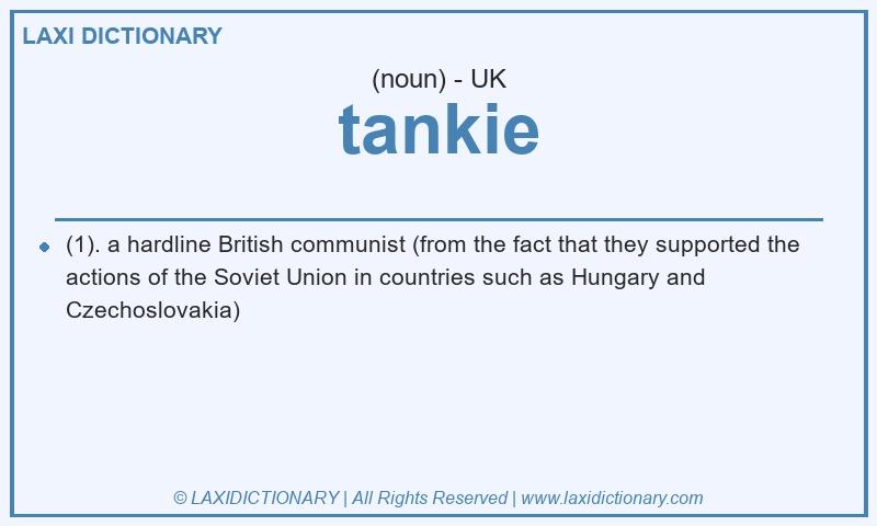 Definition tankie in British English