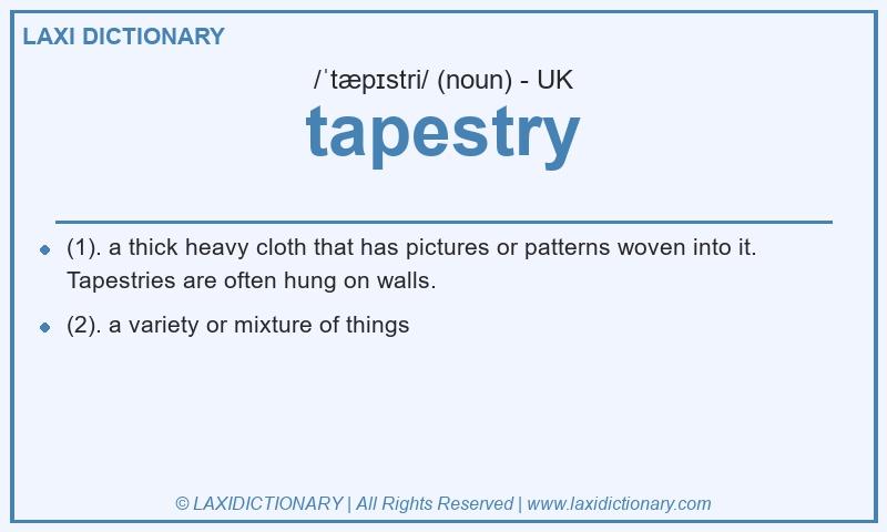 Definition tapestry in British English