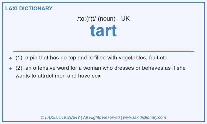 Definition tart in British English