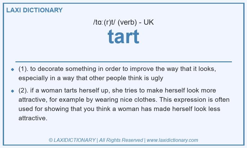 Definition tart in British English