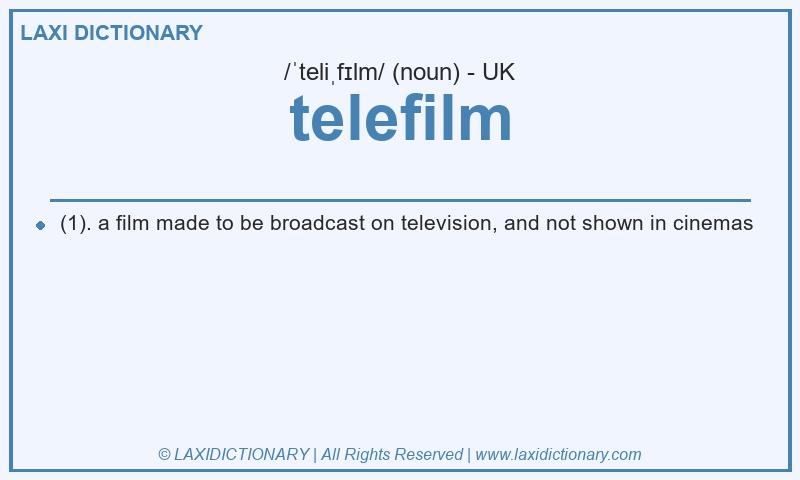 Definition telefilm in British English