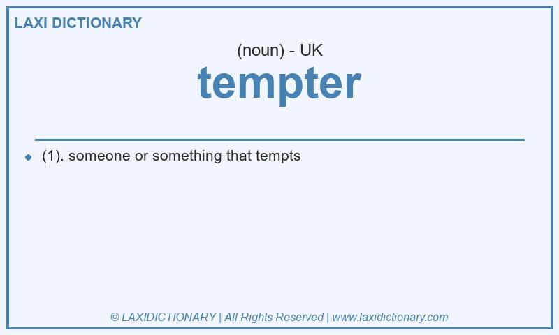 Definition tempter in British English