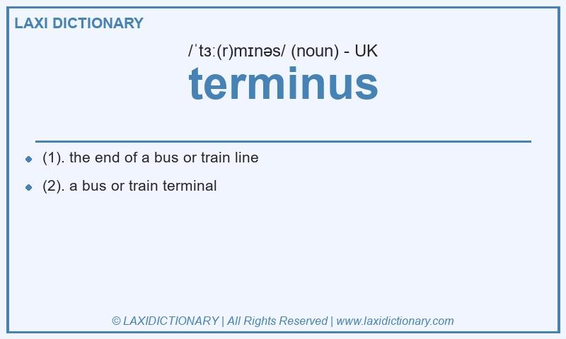 Definition terminus in British English