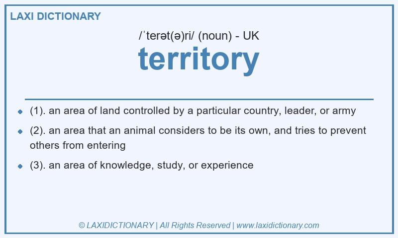 Definition territory in British English