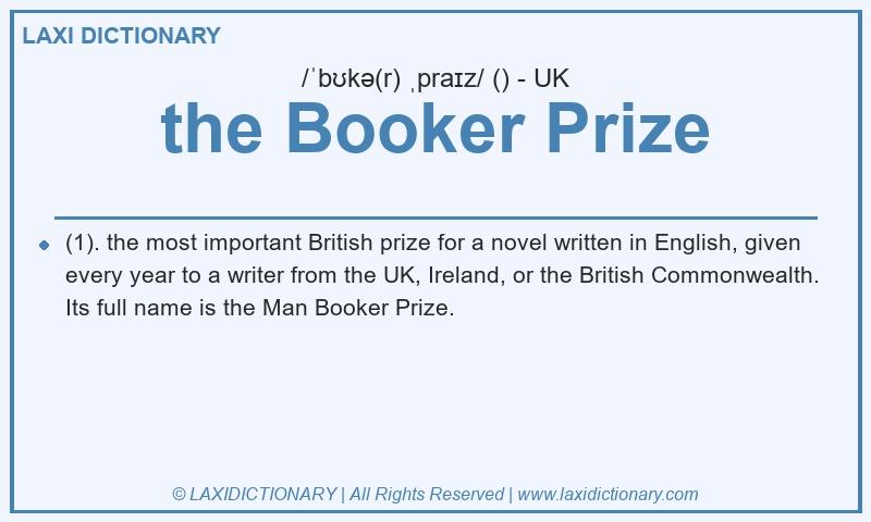 Definition the Booker Prize in British English