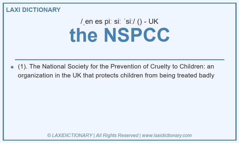 Definition the NSPCC in British English